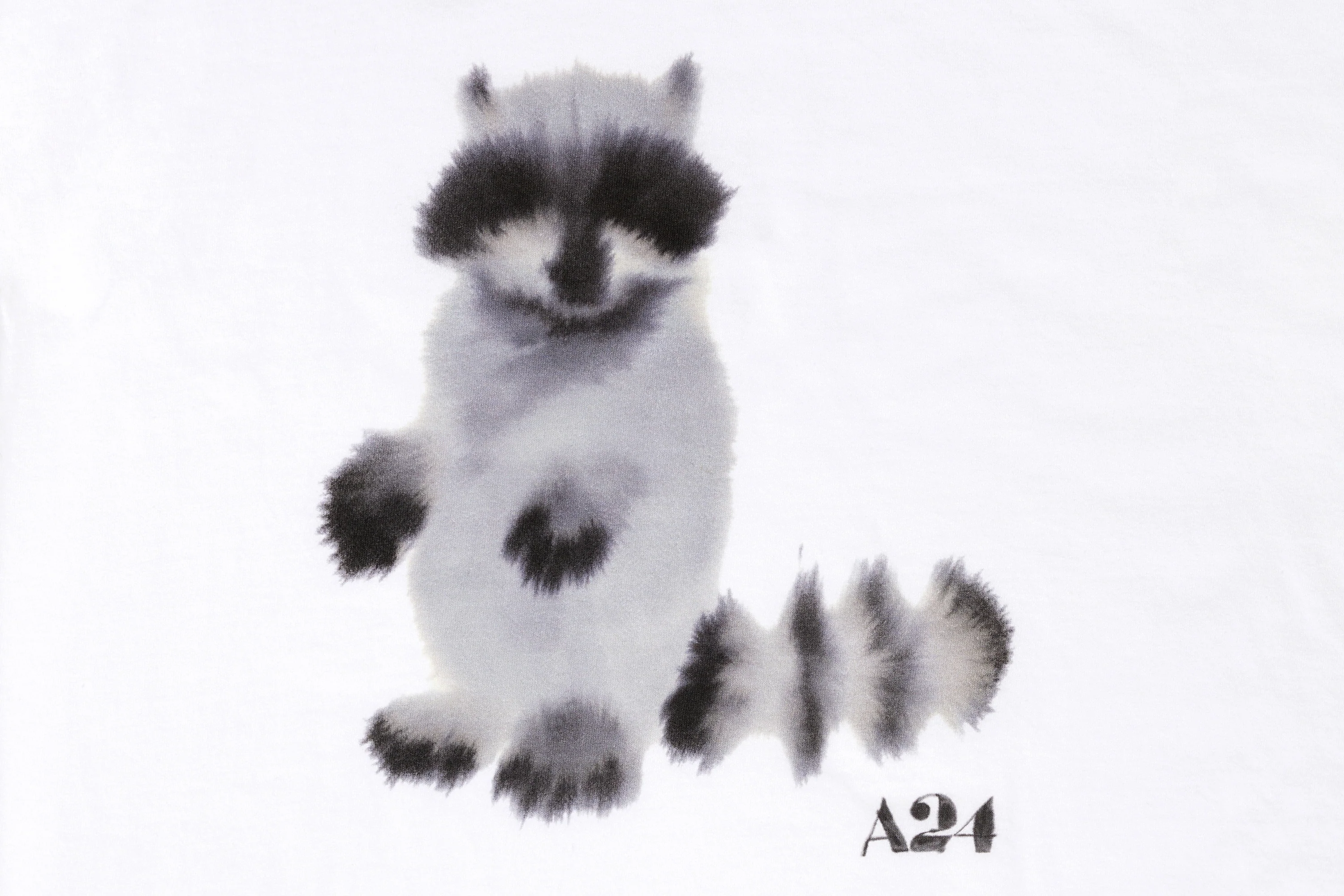 A24 x Rop van Mierlo Raccoon Watercolor Tee - Image 2