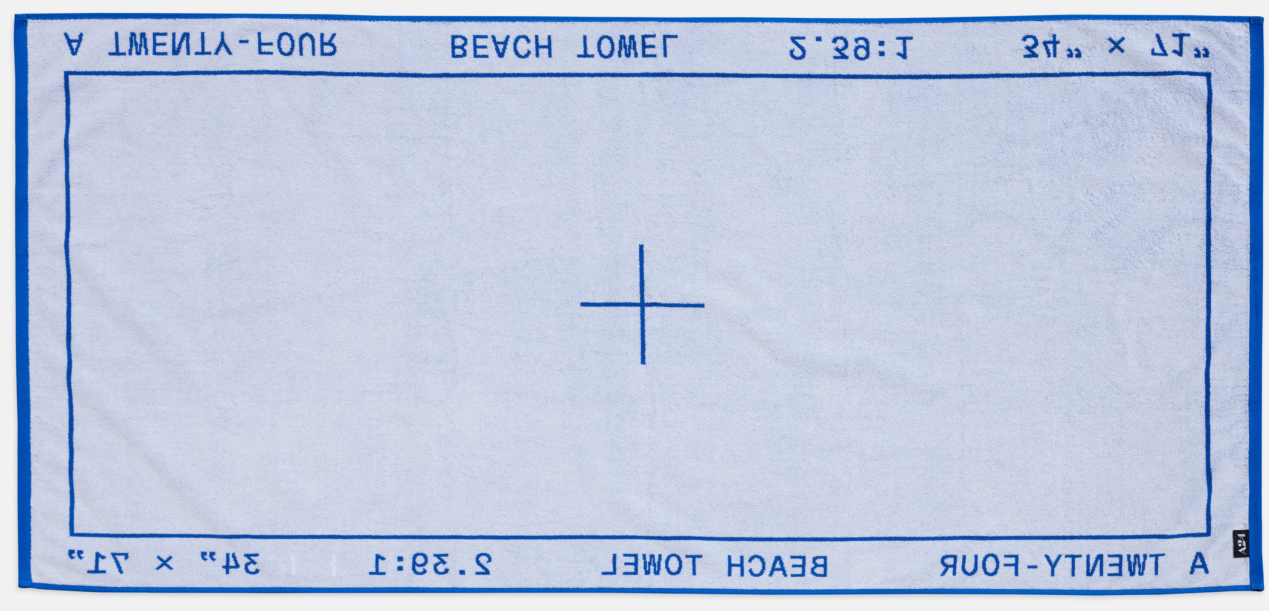 Blue Widescreen Beach Towel - Image 3