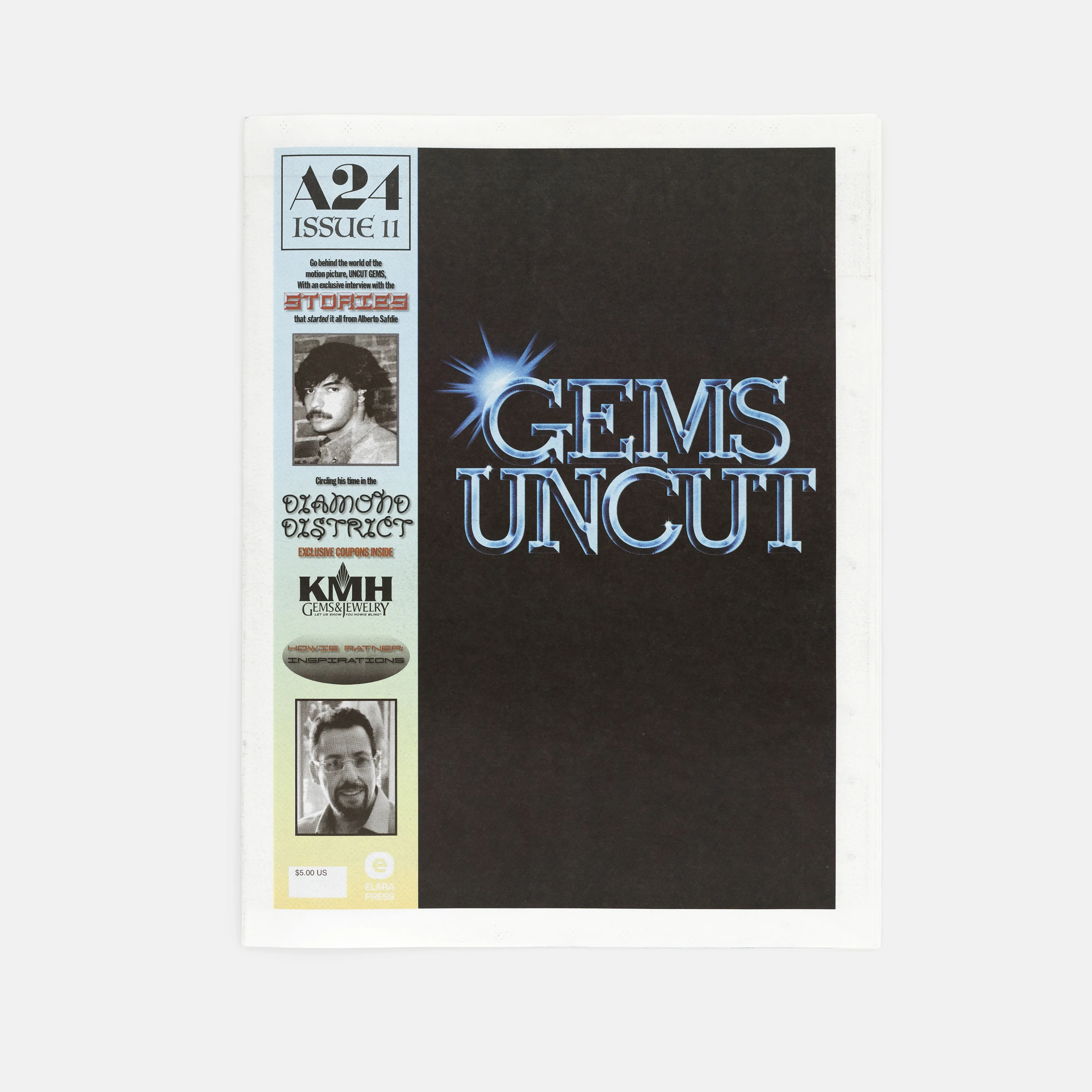 Gems Uncut Zine by Josh & Benny Safdie