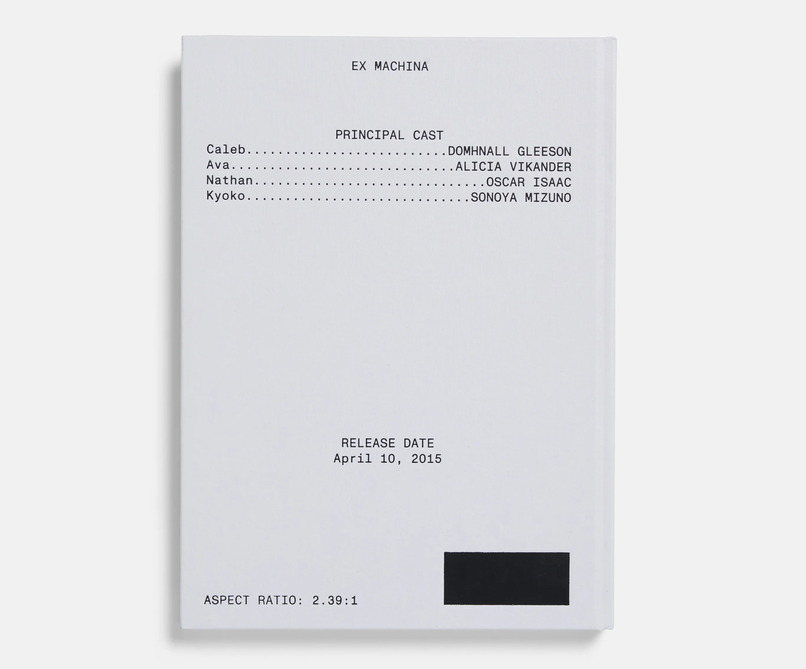 Ex Machina Screenplay Book - Image 6