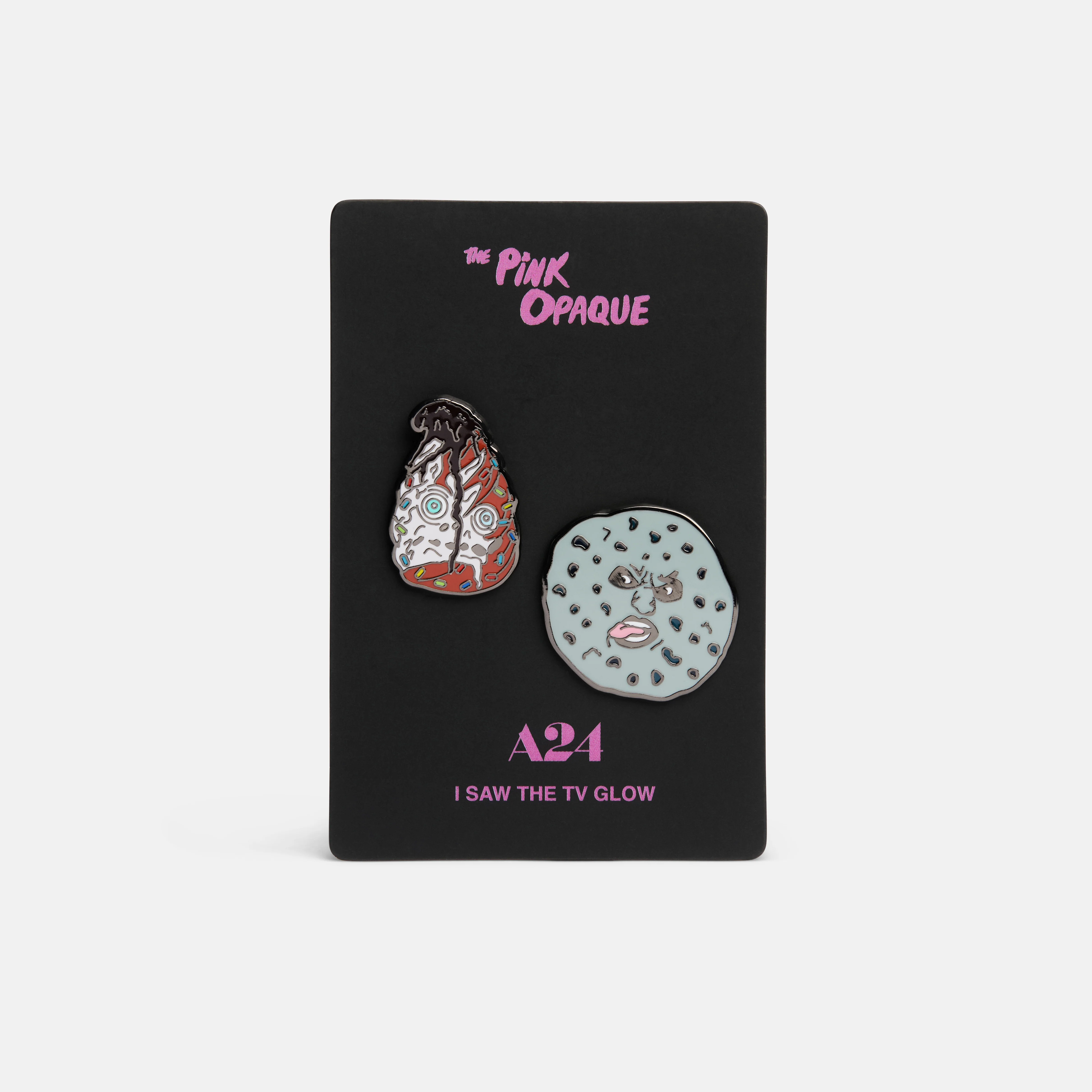 The Pink Opaque Pin Set