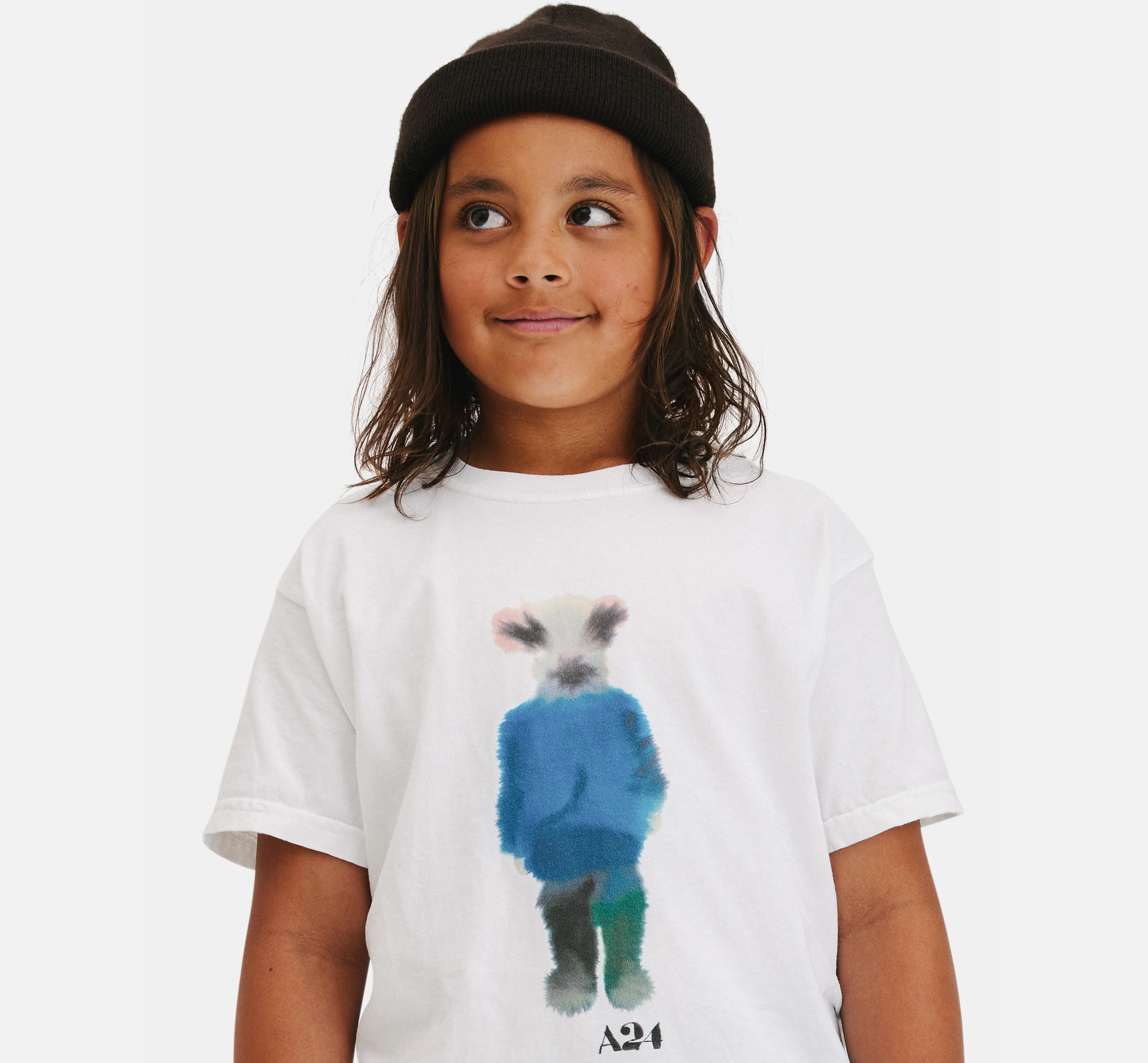 A24 x Rop van Mierlo Lamb Watercolor Kids Tee - Image 3