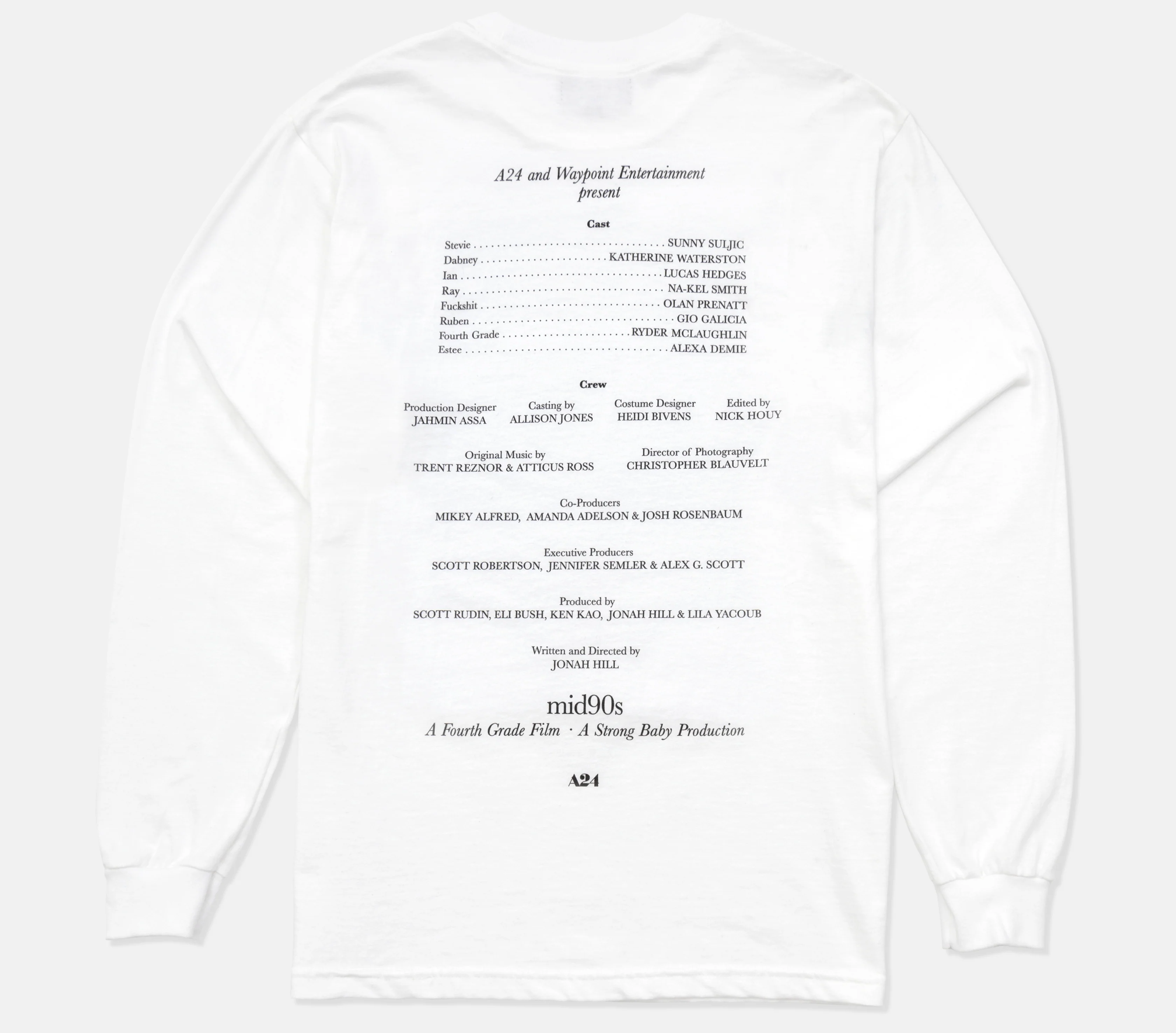 Jonah Hill x A24 Credits Long Sleeve - Image 2