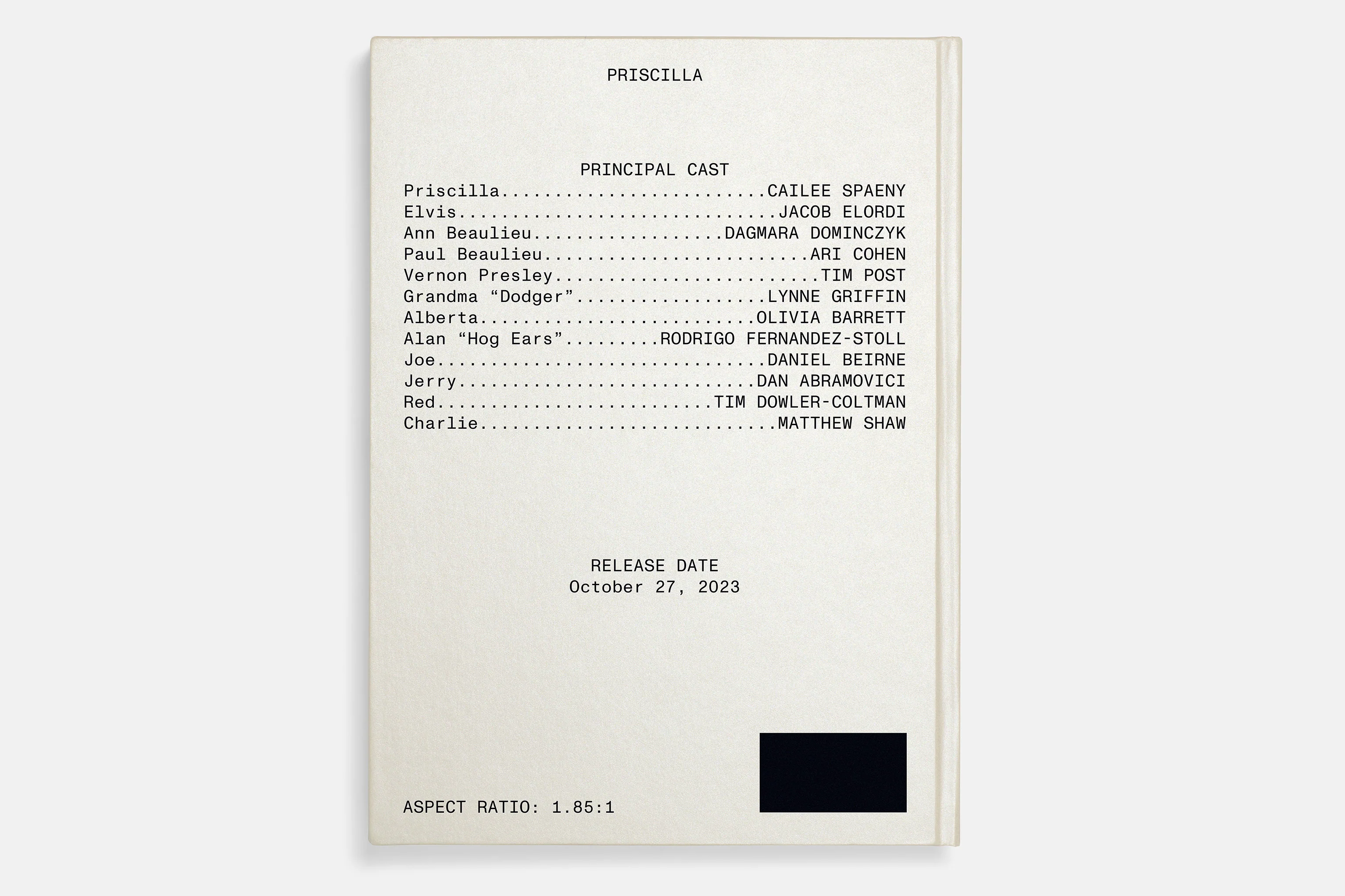 Priscilla Screenplay Book - Image 7