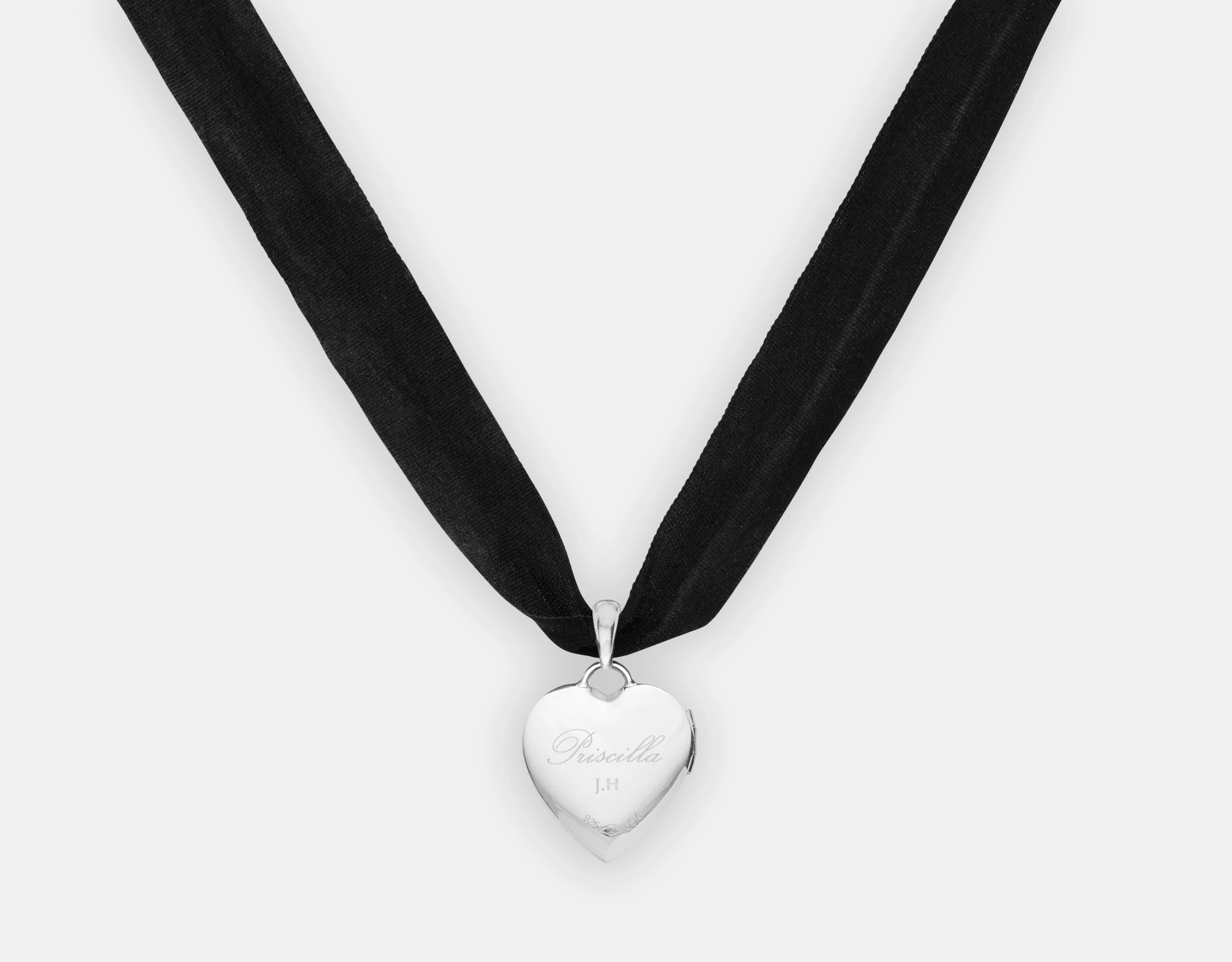 Priscilla x J. Hannah Silver Heart Locket - Image 2